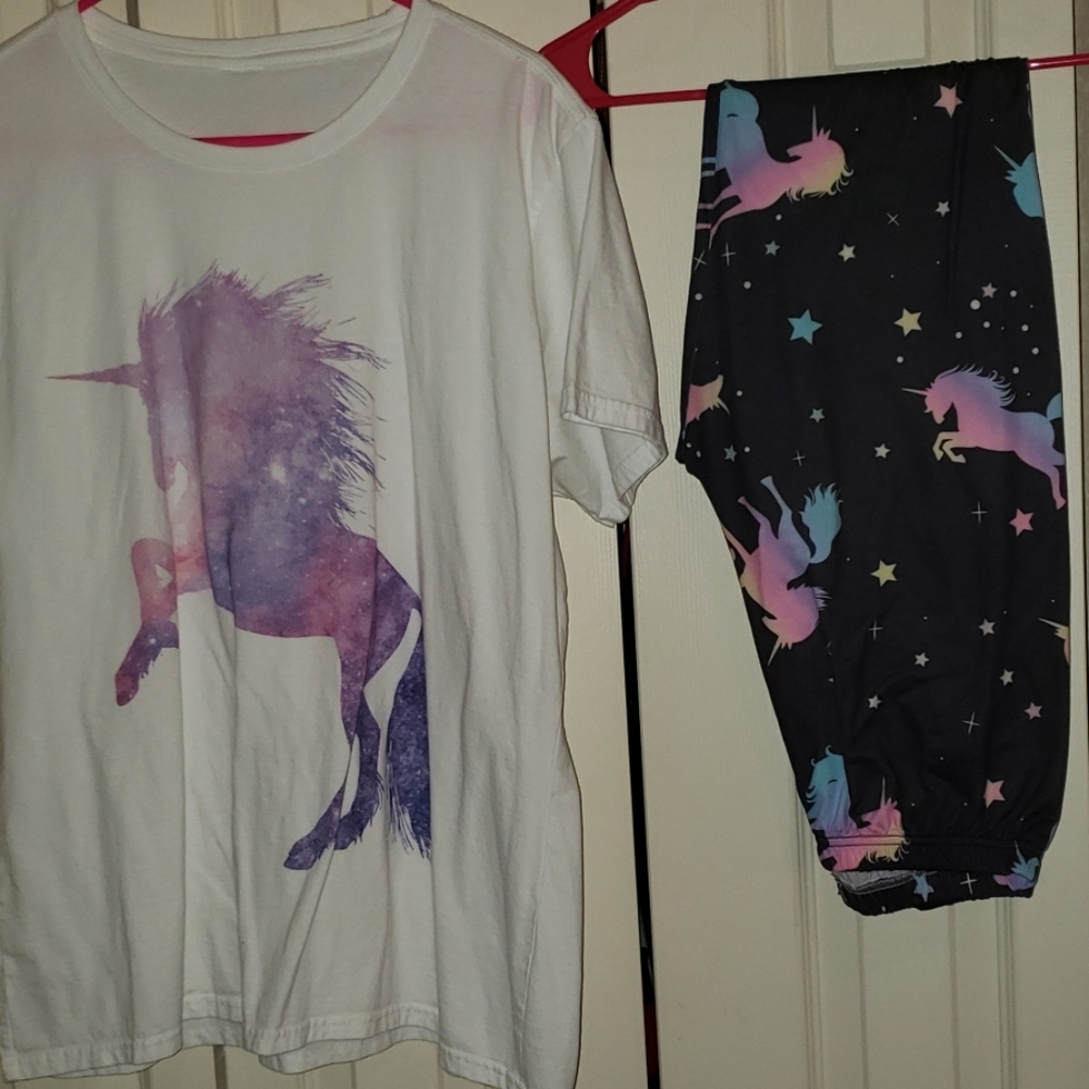 Unicorn top & bottom Set